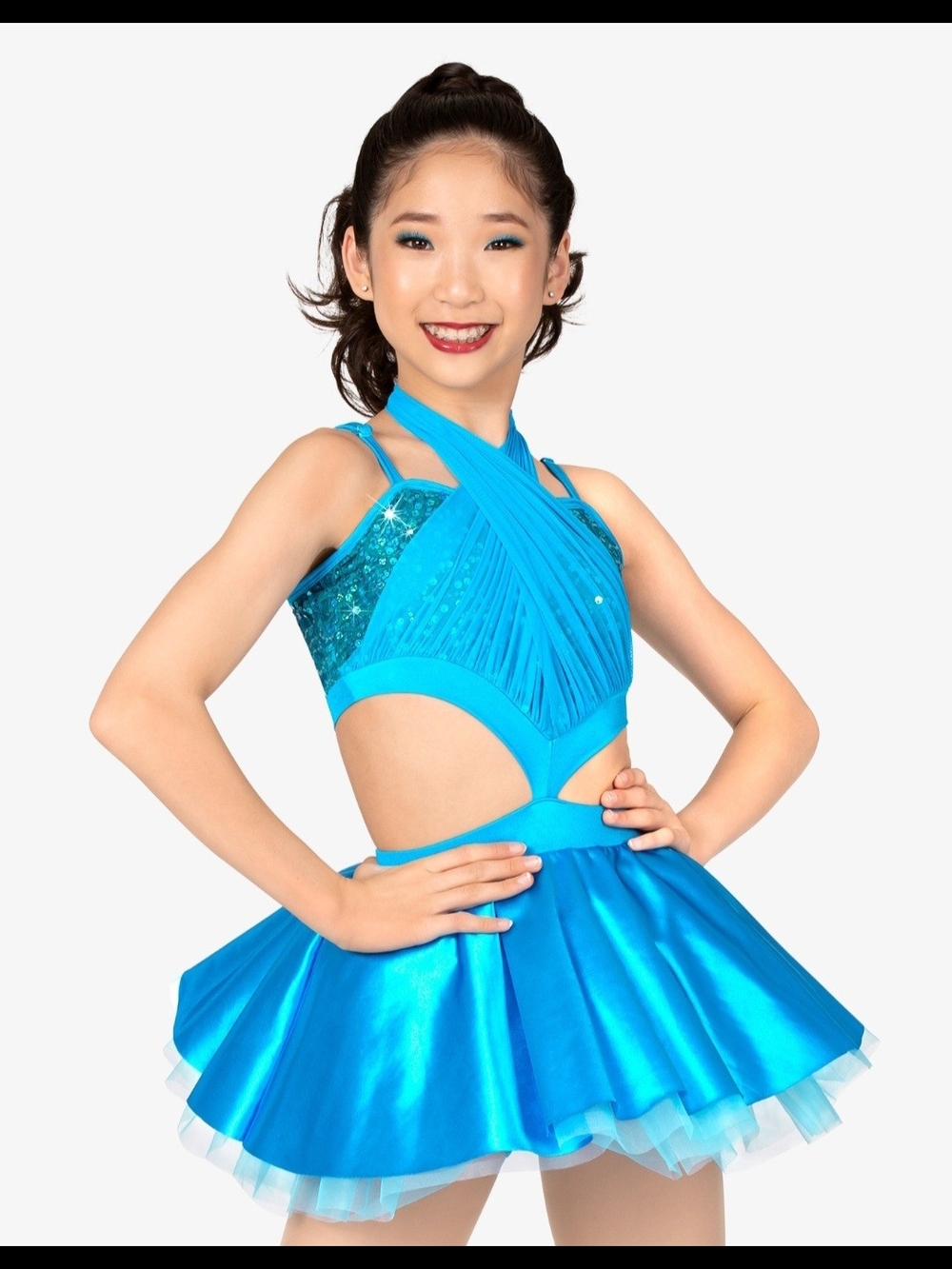 NEW with TAGS Child XS Turquoise Dance Costume Competion Ready